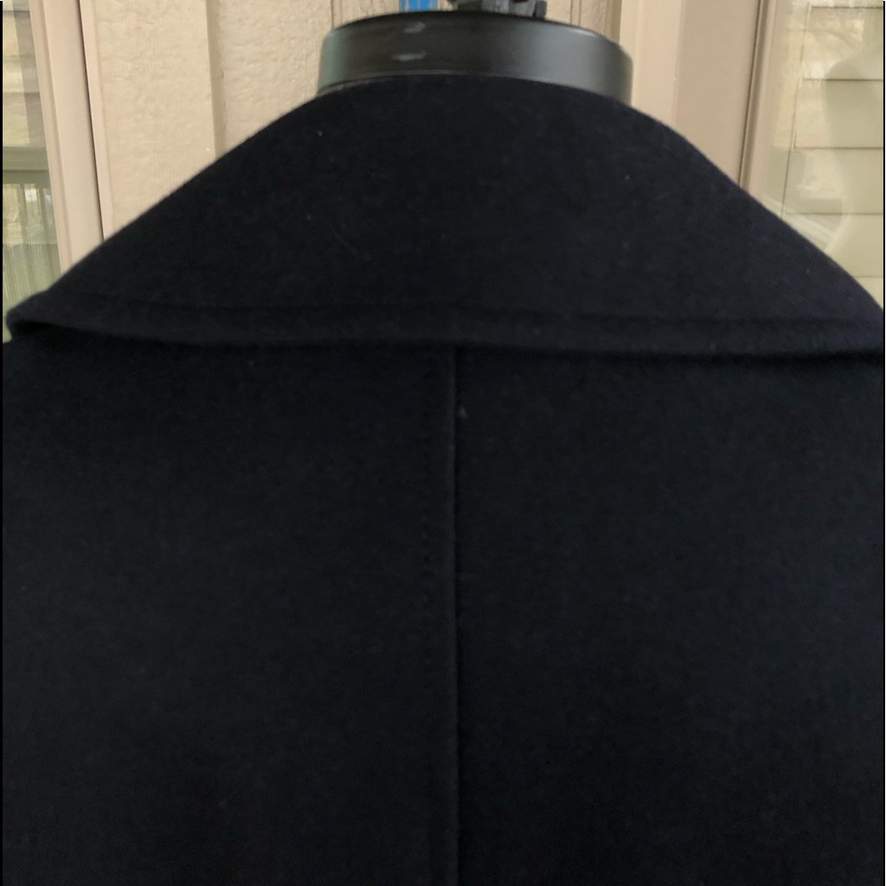 BROOKS BROTHERS NWT Men’s Navy All Wool Iconic Pea Coat - Size LARGE - Picture 4 of 16